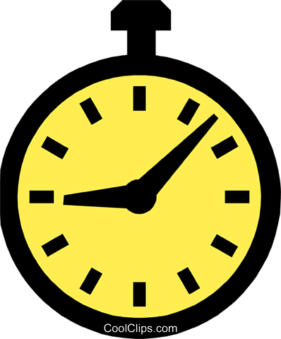 Relógio Livre De Direitos Vetores Clip Art Ilustração - Clock (398x480), Png Download