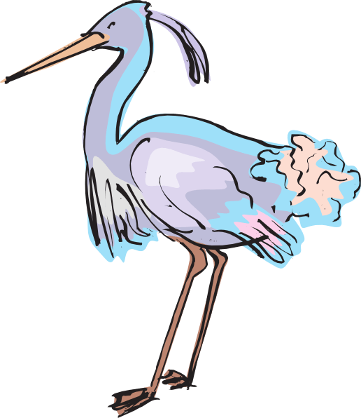 Heron Cliparts - Heron Clipart Png (516x596), Png Download