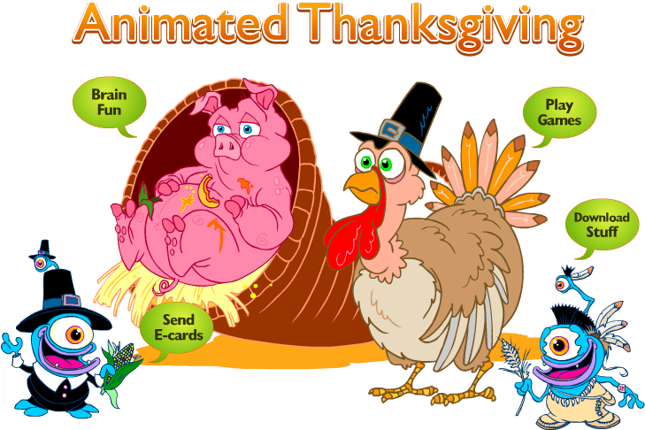 Thanksgiving Animated (750x500), Png Download
