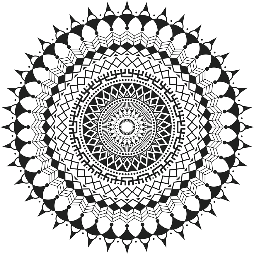 12 Amazing Mandala Designs By Shayma Ezzeldin-03 - Battlestar Galactica 1978 Symbol (1200x1200), Png Download
