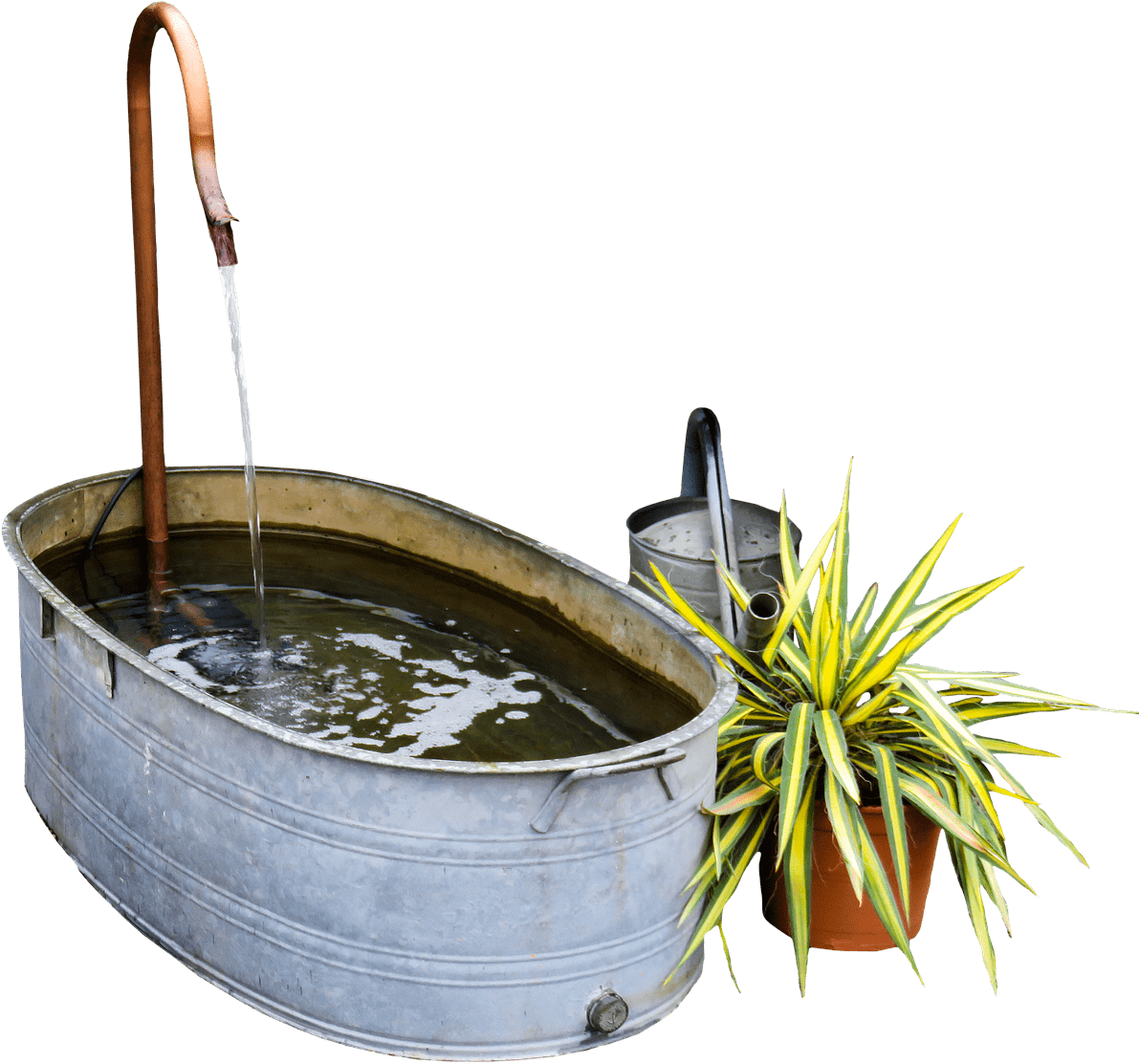 Decoración Del Jardín - Garden Bucket Png (1260x1280), Png Download