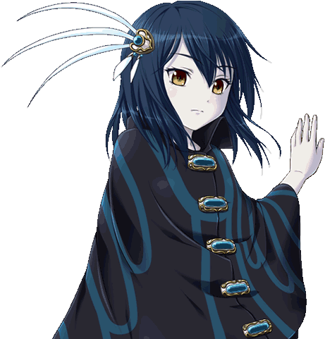Blue Heron Fire Dialogue Render - Anime (640x480), Png Download