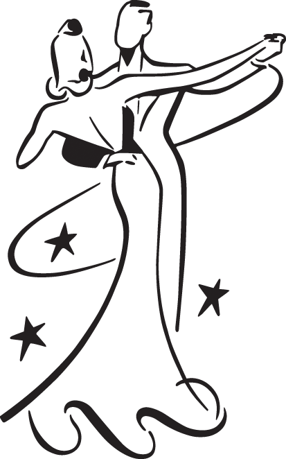 Six Dance Lessons In Six Weeks - Ballroom Dancing Figures Clipart (413x662), Png Download