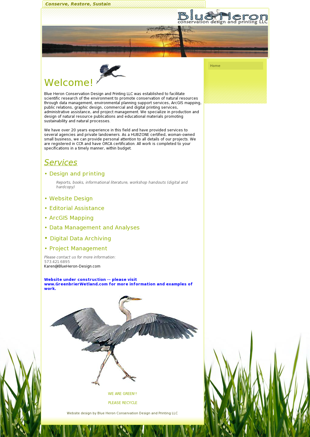Blue Heron Conservation Competitors, Revenue And Employees - Grass Background (1024x1483), Png Download