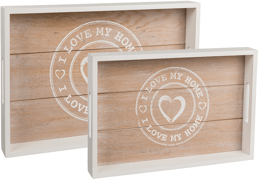 Love My Home Tray Set (945x709), Png Download