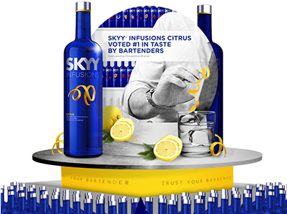 Skyy Barcraft Margarita Lime Vodka - 750 Ml Bottle (404x316), Png Download