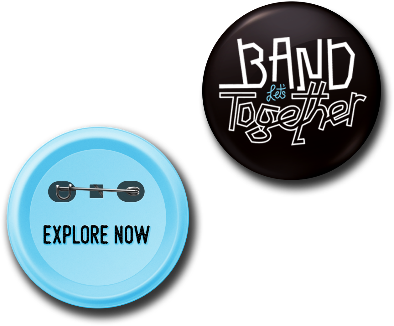 Pin Button Badge Mock - Circle (1280x1089), Png Download