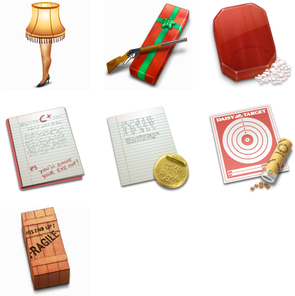 A Christmas Story Icon Pack By Anthony Piraino - Story Icon (444x444), Png Download