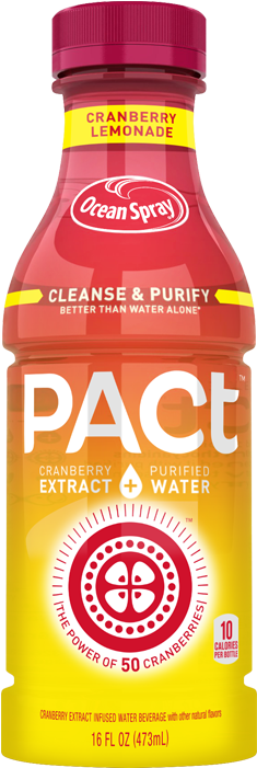 Ocean Spray Pact Water Beverage, Cranberry Lemonade (300x700), Png Download