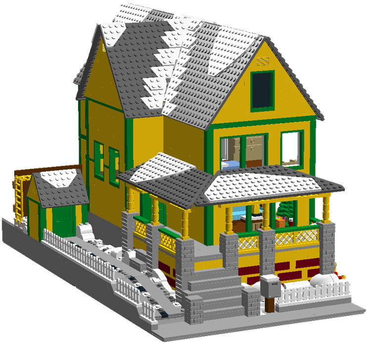Ralphie's House From A Christmas Story - House (1600x743), Png Download