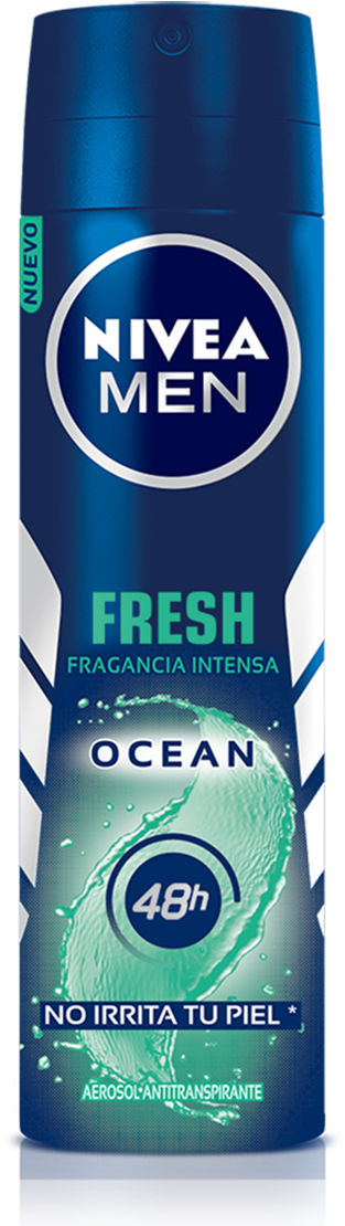 Antitranspirante Nivea Men Fresh Ocean Spray - Deodorant (1010x1180), Png Download