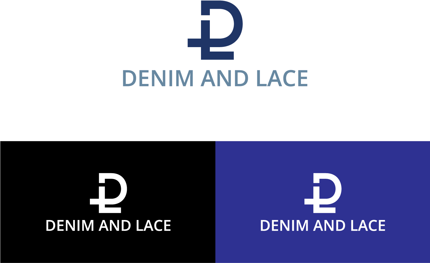 Logo Design By Strokes For Denim And Lace - Design (1458x1042), Png Download
