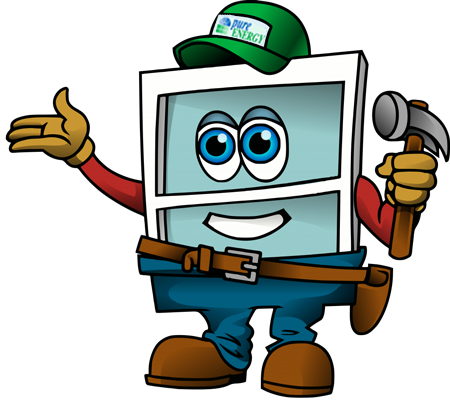 Pure Energy's Window Deal - Cartoon (450x403), Png Download