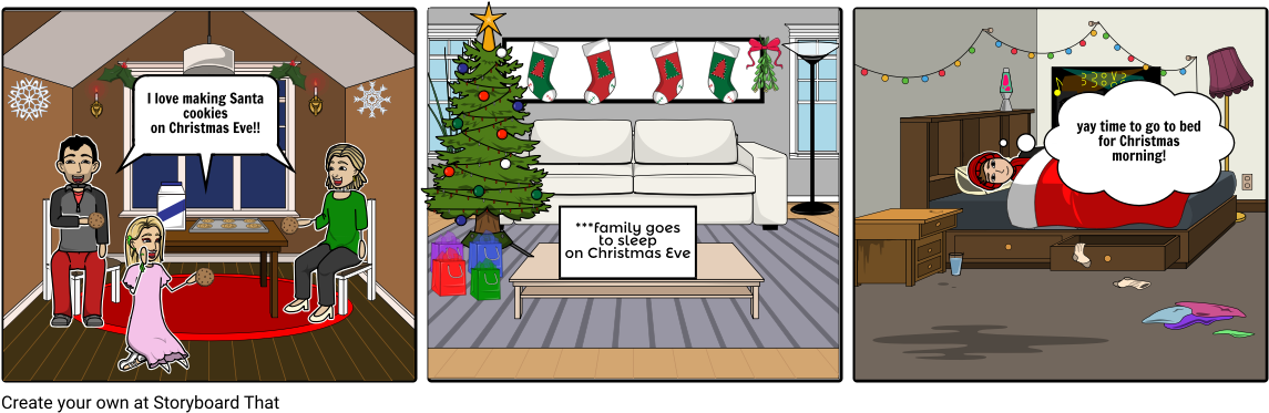 Christmas Story Pt1 - Cartoon (1164x385), Png Download