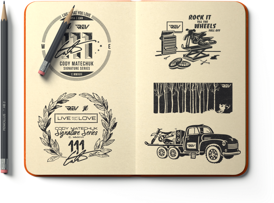 Irev-sketches (1000x774), Png Download