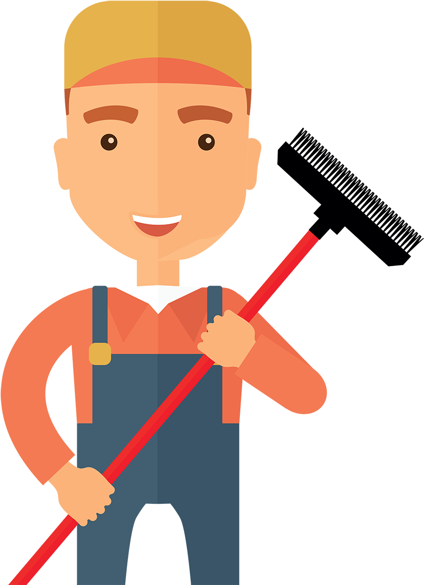 The Window Cleaner - Window Cleaning Cartoon Png (1000x1200), Png Download