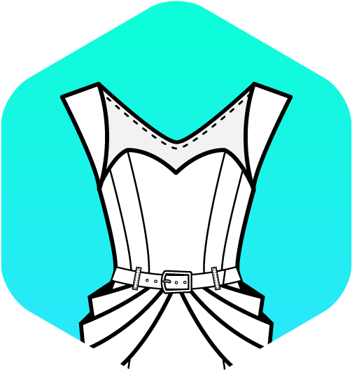 Fashion Design Flat Sketch App (572x572), Png Download