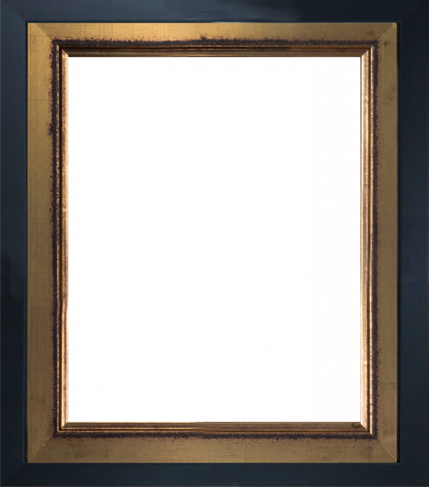 Burnished Gold And Studio Black Wood Custom Stacked - Black Satin King And Burnished Gold Custom Stacked (880x1000), Png Download