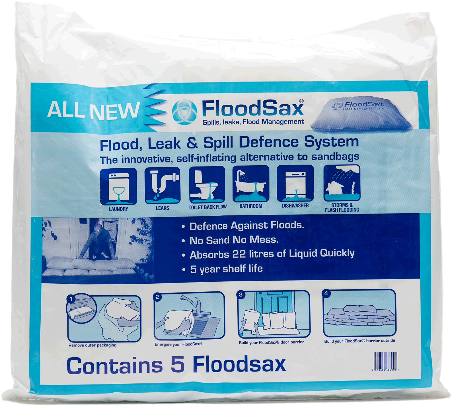 Pk/5 Sandless Sandbag - American Red Cross Sandless Sandbag - Pk/5 (2000x2000), Png Download