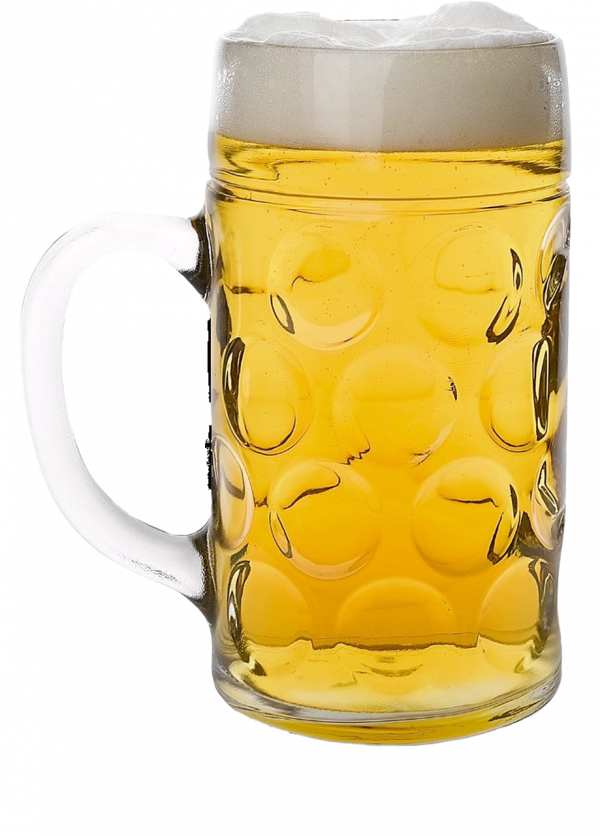 How To Pour The Perfect Beer - Oktoberfest Glas (600x836), Png Download
