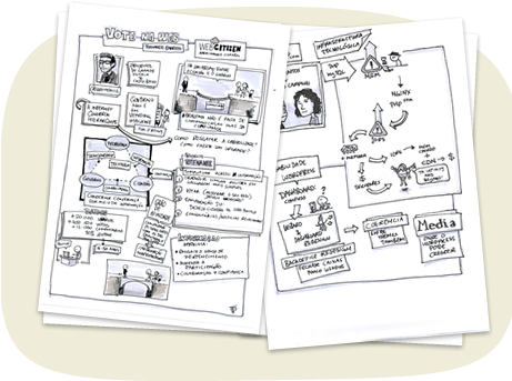 Live Sketching - Conference Sketching (460x350), Png Download