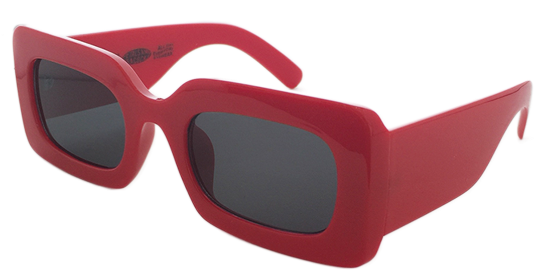 Rhubic Square Sunglasses In Ruby Red - Sunglasses (1200x1200), Png Download