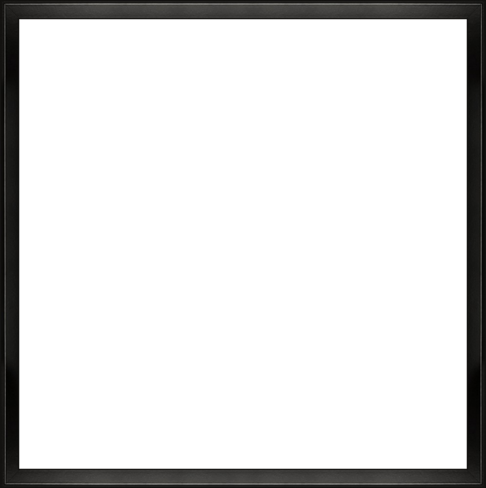 Studio Black Wood Angle Frame 24 X24 Canvas Art Reproduction - Black Page Borders Png (996x1000), Png Download