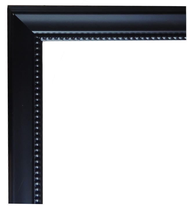 Black Satin Finish And Small Decorative Beaded Lip - General Supply (801x800), Png Download