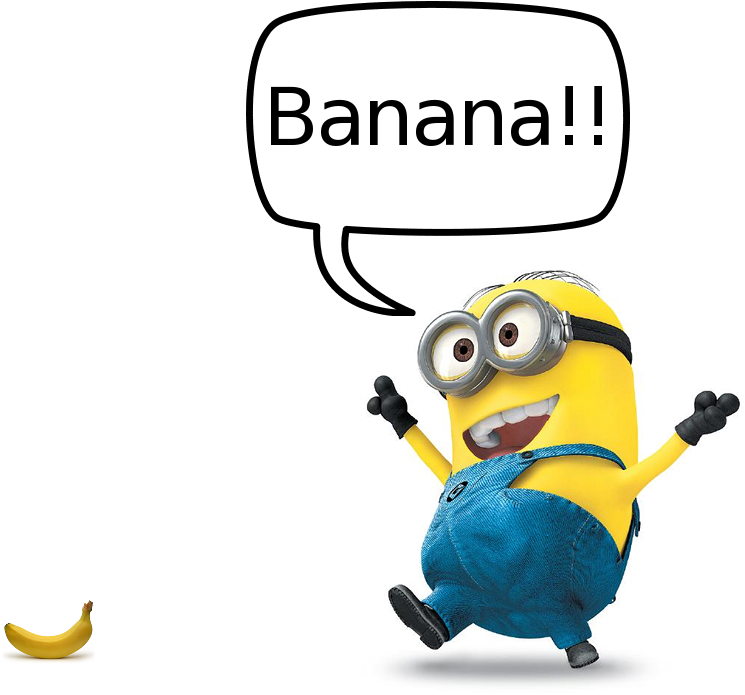 Pics For > Minion Banana - Despicable Me Minions (761x723), Png Download