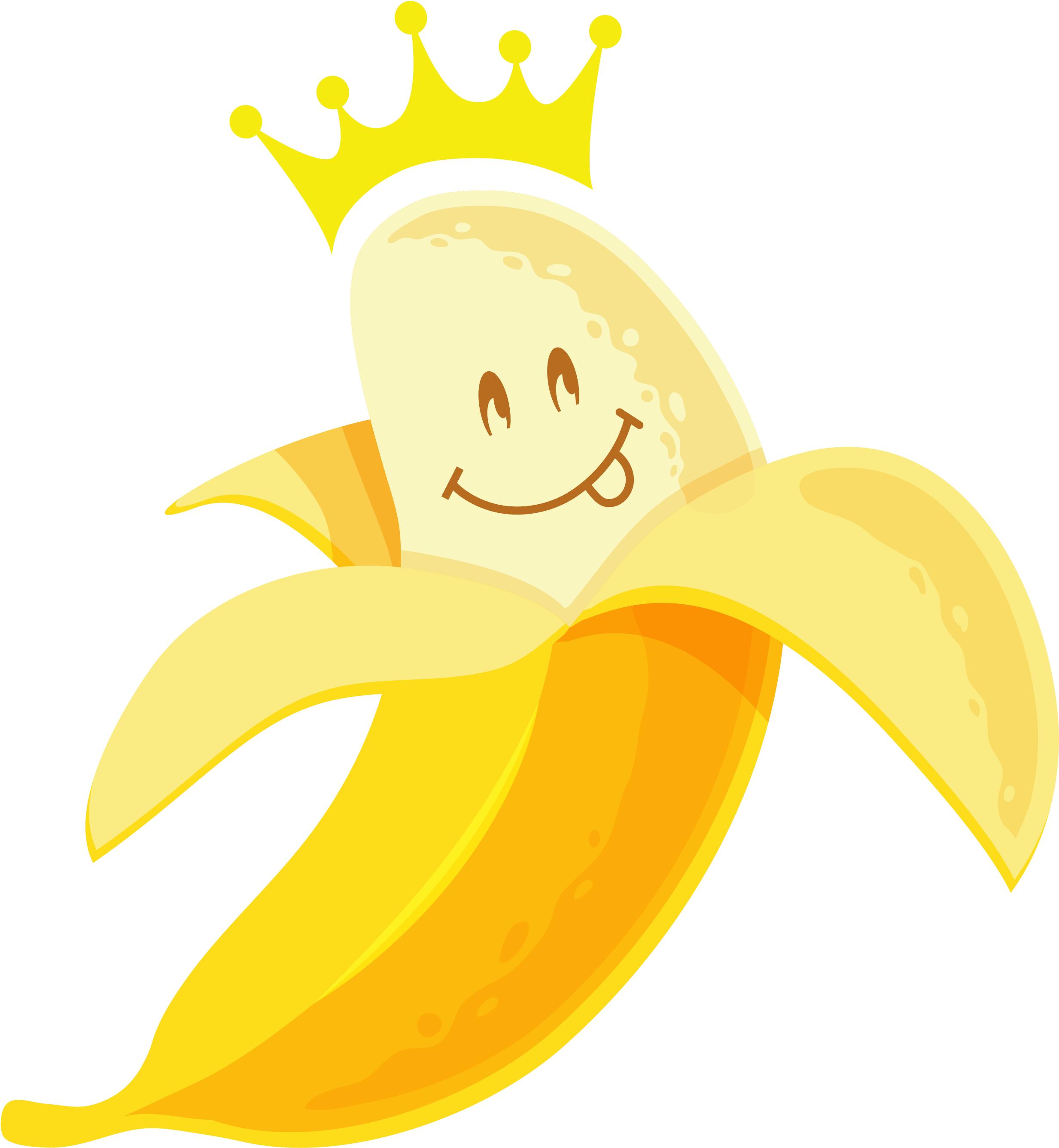 It's Banana Magic Peel Back The Banana To Reveal A - Banana Logo (2480x2681), Png Download