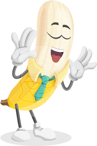 Mister Bananashake Mister Bananashake - Cartoon (439x464), Png Download