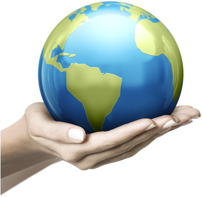 1 Tvg Logo="http - Mão Segurando A Terra Png (443x457), Png Download