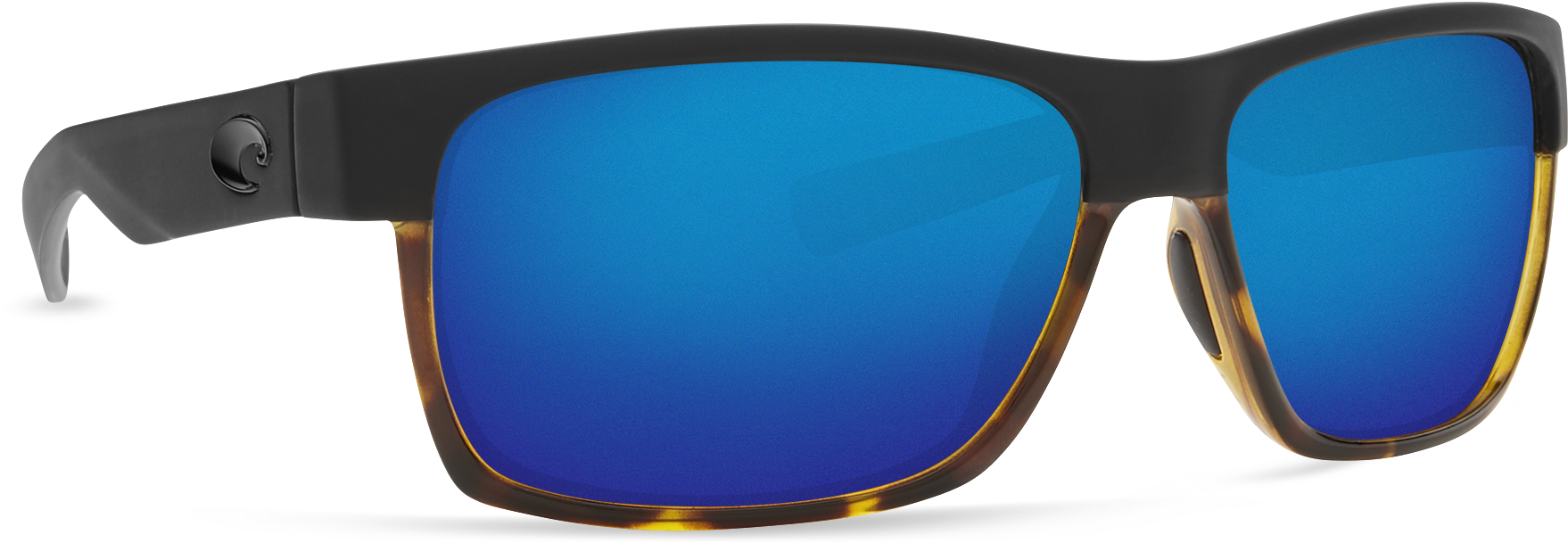 Costa Del Mar Half Moon Sunglasses In Black/shiny Tort, - Costa Tuna Alley (2000x1000), Png Download