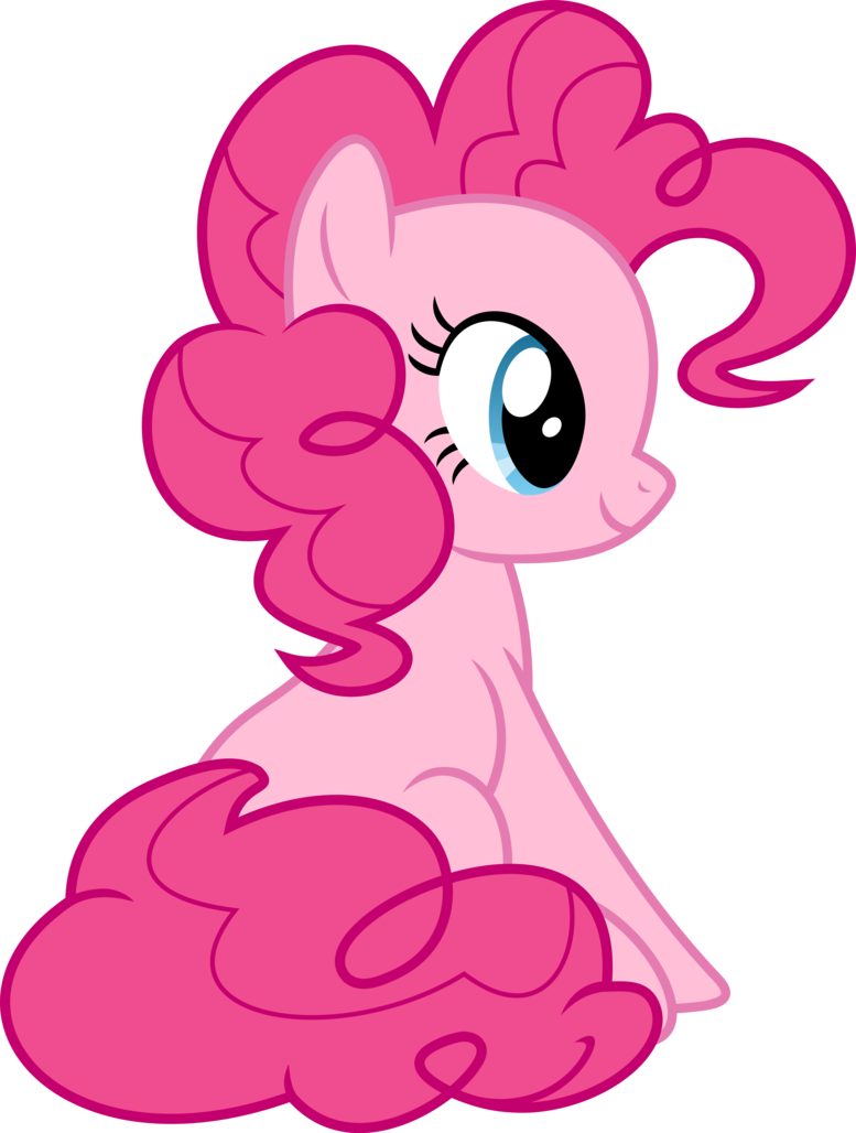 Pinkie Pie - My Little Pony Pinkie Pie Sitting (777x1028), Png Download