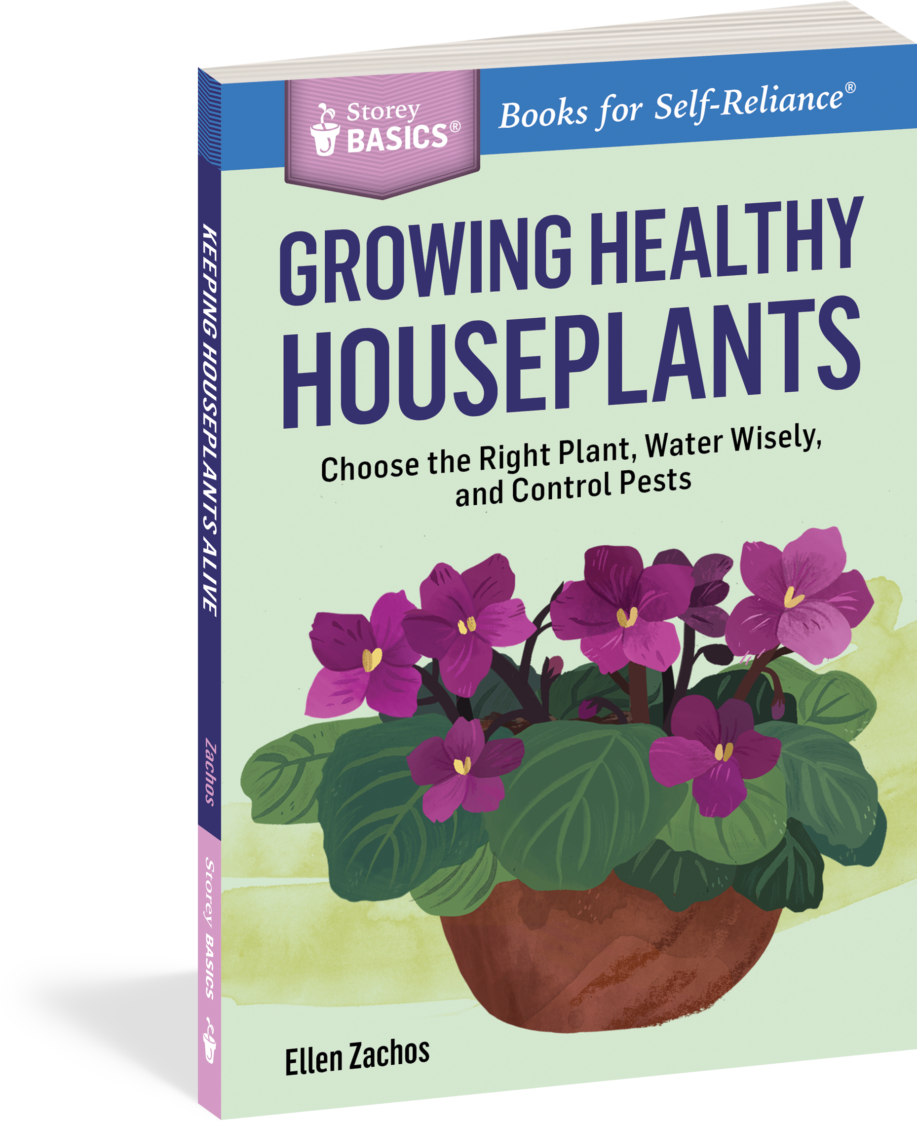 Cover - Growing Healthy Houseplants (storey Basics) (1858x2274), Png Download