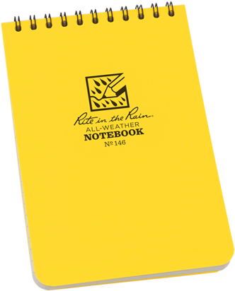 4" X 6" All Weather Top Spiral Notebook - J.l. Darling 135 Rite In The Rain Spiral Notebook Universal (486x432), Png Download