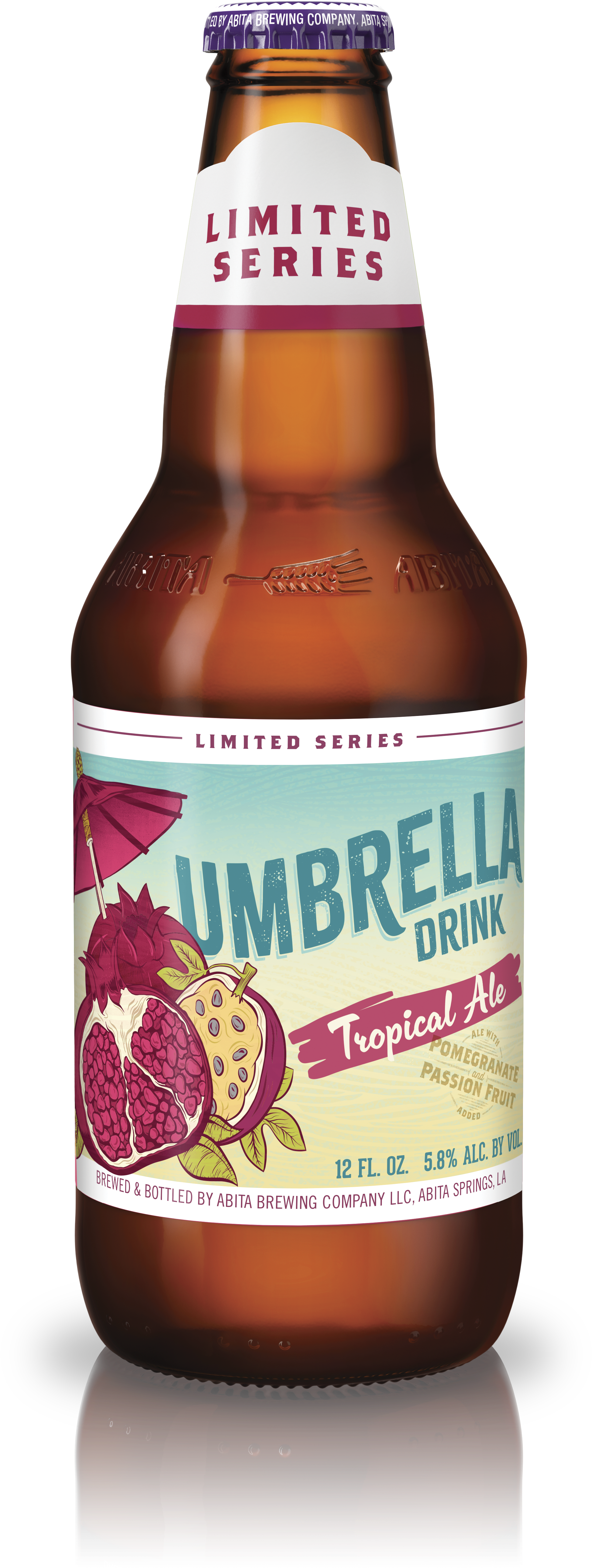 Umbrella Drink Bottle - Abita Umbrella Drink (2564x6096), Png Download
