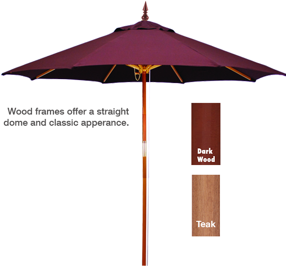 Patio Umbrella - Straight Umbrella Png (600x588), Png Download