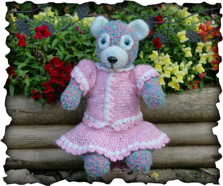 Miranda Is A Beautiful, Crocheted Girl Bear With Baby-soft, - Ayungon Nhs (722x601), Png Download