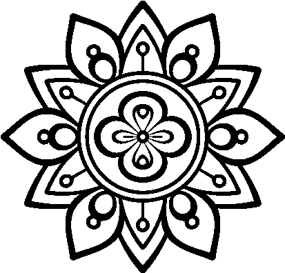 Dibujo De Mandala Flor De Loto Para Colorear - Mandalas Para Colorear Jpg (600x470), Png Download