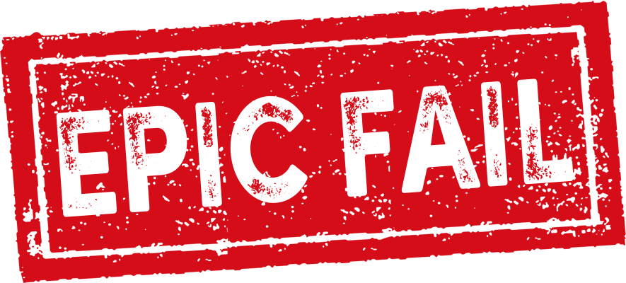 Epic Fail - Graphic Design (885x400), Png Download