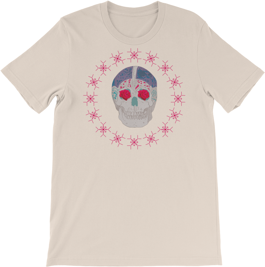 Candy Skull T-shirt - Music T Shirt (1000x1000), Png Download