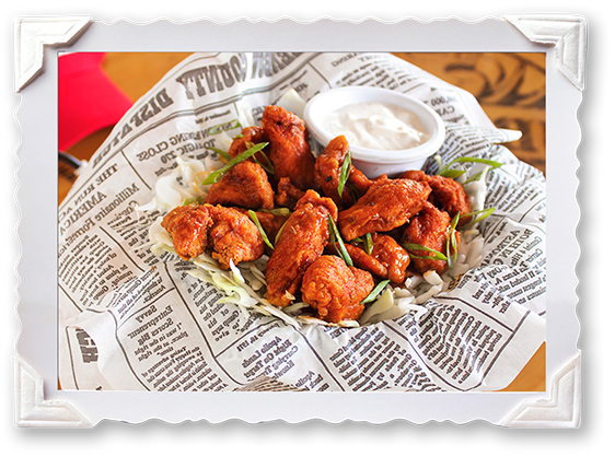 Greenbow Chicken Tenders - Bubba Gump Chicken Strips (562x417), Png Download