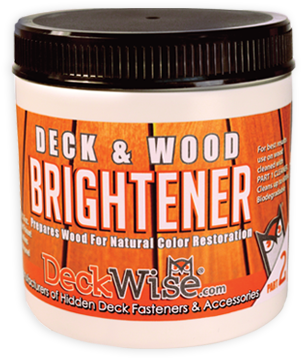 Deckwise Hardwood Deck Brightener And Cleaner - Deckwise 16 Oz. Deck And Wood Brightener Part 2 (470x395), Png Download