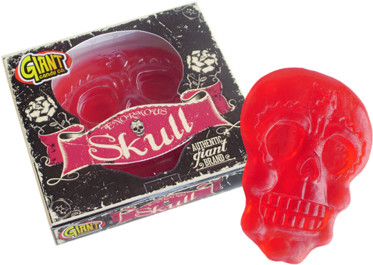 Funky Hampers - Giant Gummy Skull (555x557), Png Download