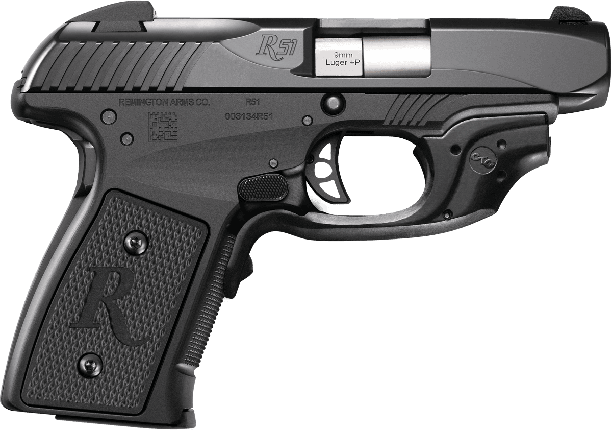 Remington R51 Crimson Trace - Remington R51 Pistol (1200x842), Png Download