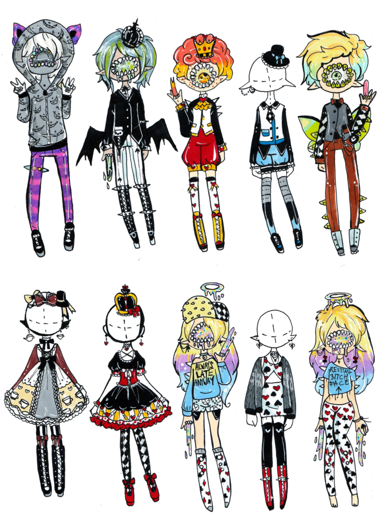 Vector Black And White Stock Alice Drawing Detailed - Wonderland Adopts (767x1041), Png Download