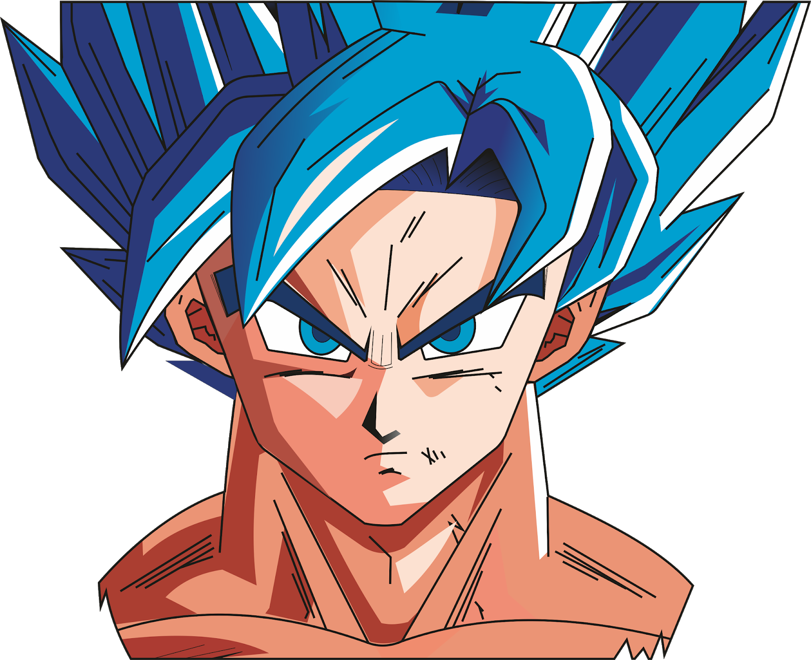 Para Poder Descargar El Vector Solo Ingresa A El Link - Goku (1600x1303), Png Download