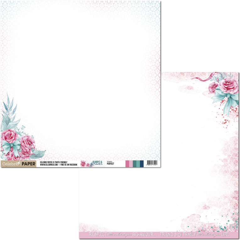 Always & Forever Celebr8 12″ X 12″ Double-sided Paper - Always And Forever (800x800), Png Download