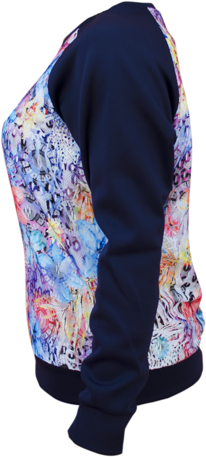 Blue Lace Raglan Sweatshirt (1000x1000), Png Download